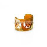 Horn Napkin Ring, Amber Color, Table Decoration, Round Shape, 100% Handmade in Vietnam thumbnail-4