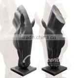 Art Deco High Quality Resin Craft Fiberglass Head Horse Statue thumbnail-3