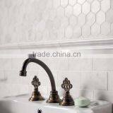MM-CV256 Hot Product Indoor Design Natural White Hexagon Marble and Stone Mosaics Tiles thumbnail-3