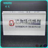 Hotel Tabletop no Smoking Signs With Crystal Indicative,sign Holder Custom thumbnail-3