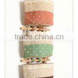 Cotton Polka Dot Lace Fabric Walls Are Waterproof Bathroom Sundries Bag Pocket Storage Consolidation Bags thumbnail-1