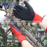 NMSAFETY 13 gauge polyester knitted glove use for construction latex work gloves