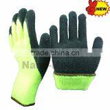 NMSAFETY Top Quality Hi-Viz Latex Coated Gloves Lined With Cotton Safety Work Gloves thumbnail-1