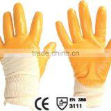 Sunnyhope Nylon Nappy Double Liner Nitrile Winter Glove Nitril Smooth Working Gloves Safety Gloves thumbnail-1