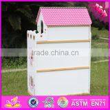 2016 Luxurious Children Big Wooden Dollhouse Kits W06A163-S thumbnail-5