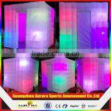 Pavilion High Quality Portable LED Square Inflatable Photo Booth Wall