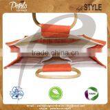 Jute Wine Bag With Cane Handle thumbnail-6