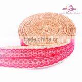2016 Christmas Wire Ribbon 2.5 Inch Jute Ribbon Wholesale Burlap Ribbon thumbnail-5