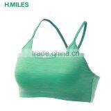 OEM Cheap Sexy Breathable Quick Dry Gym Strappy Sports Bra thumbnail-1