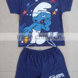 New Designer Kids Cartoon Animal Printed Cotton Pajamas Set for Summer Children thumbnail-3