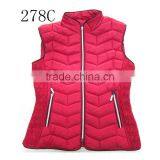 Printed Fur Lining Women Winter Vest Quilted Vest thumbnail-1
