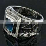 Silver Ring CZ Prong Setting thumbnail-1