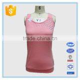 2016 Ladies Western Knitted Tops Pink Vest With Beaded thumbnail-1