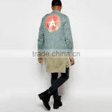 Vintage Man Jacket Denim Jackets For Men With Back Print and Pocket thumbnail-3