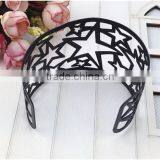 Personality High Quality Iron Stars Hollow Black Bangle Jewelry Manufacture thumbnail-6