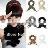 New Warm Women's Imitation Rabbit Hair Ball Shawl Scarf Wrap Scarves Stole 6 Colors 18075 thumbnail-1