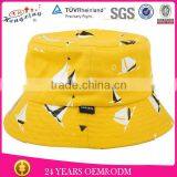 Custom Woven Label 100% Cotton Kids Plain Bucket Hat Wholesale thumbnail-1