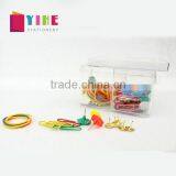 Suit Stationery Paperclip+colored Rubber+Glod Thumbtack +Hexagon Pin Set thumbnail-1