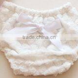 Hot Pink Cotton Hot Pink Chiffon Ruffle Baby Diaper Cover/infant Rosette Diaper Cover thumbnail-2