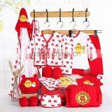 New Style Red Printing Cotton Cheap Newborn Baby Clothing Set thumbnail-1