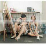 Lovers Pajamas Short Sleeve Shorts Knitted Cotton Good Quality Lovable Household to Suit the New Summer thumbnail-3