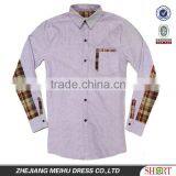 New Style Man's Oxford With Double-brushed Cotton Split Joint Shirt thumbnail-1