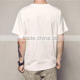 Cheap Bulk Custom Plain Thin White T-shirts With Pocket thumbnail-2