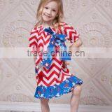 2015 Cheap Pageant Dresses for Toddler Girls Kids Clothes Summer Wholesale Fashion Baby Girls Dress Designs 4th of July Style