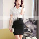 Factory Wholesale White Blouse and Tops Lady Formal Shirt Suit With Cheap Price thumbnail-3