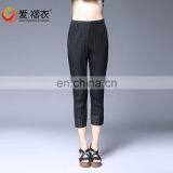 2016 New Arrival Factory Supply Khaki and Black Female Crop Jeans Thick Girls Tight Jeans Pants thumbnail-5