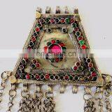Wholesale Afghani Necklaces Kutchi Pendant Set- Fashion Belly Dance Handmade Chokers Afgani Set thumbnail-3