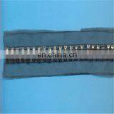 Black Metal Sticks and Clear Rhinestones Beaded Trim Tape on Mesh thumbnail-1