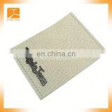 Good Price Button for Upholstry Camel Color Jeans Leather Label/metal Plate in the Middle for Cloth