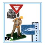 Square Sign Posts for Traffic Safety and yield