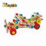 New hottest educational sensory wooden diy screw toy for kids W03C027