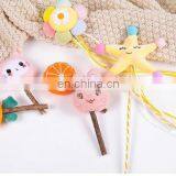 New Web Rosebud Mint Bell Sounding Cat Toy Set Pet Cute Cartoon Tassel Cat Cuddle Stick thumbnail-3
