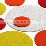 Hot Selling Custom Logo Round Printing Wood Coaster Felt Drink Coasters Set thumbnail-4