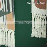 Home Decoration Wall Hanging Machine Woven Art Tapestry With Tassels thumbnail-1