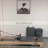 Topranking Reformer Bed For Yoga Museum And Home Exercise Machine White Wood Elina Balanced Fixing Core Of Body Pilates Reformer thumbnail-5