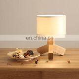Zhongshan Wholesale Supplier Wooden Table Lamp Fabric Lamp Shade With E27 Buld Design Light thumbnail-2