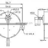 49TYZ 12V 1.2w 5-6rpm or 220V AC Single-phase Asynchronous dc AC Motor for Motorized Toys and N-scale Train Models thumbnail-5