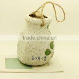 Diamond Shape Hanging Ceramic Cheap Small Handmade Concrete Flower Pot From Manufacturer thumbnail-3