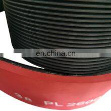 38PL2600+10mm Red Rubber Coating Multi Ribbed Belts thumbnail-1
