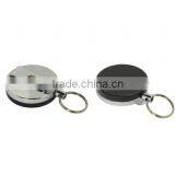 Gift Idea 2" Pull Reel Key Chain Keychain w 38" Retractable Cable Cord US SELLER thumbnail-6
