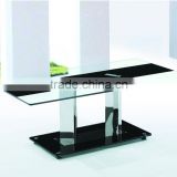 hot-selling modern clear tempered glass coffee table