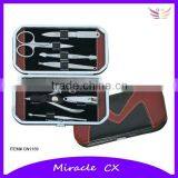 Black and Red Color Manicure Set Pouch pu