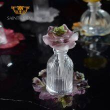 NEW ARRIVAL Handmade Design Crystal Purple Flower Shape 100ml Perfume Bottle thumbnail-4
