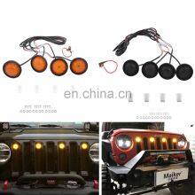 Front Grille LED Light for Jeep Wrangler JK JL 4X4 ABS Grill Grille Led Lighting 4x4 Accessories Maiker Offroad thumbnail-1