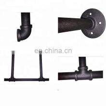 Industrial Retro Wall Mount Iron Shelf Hung Bracket Diy Storage Shelving Pipe Bookshelf thumbnail-5