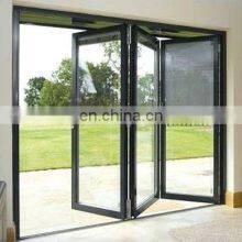 Modern Aluminum Front for Homes Frame With Glass Accordion Sliding Patio Bifold Doors thumbnail-5